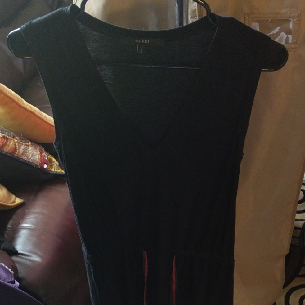 Black V-Neck Dress